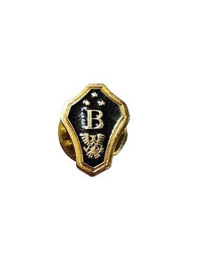 Vintage B BETA Eagle 3 Star Crest Badge Medal Fraternity Pin Hat Lapel
